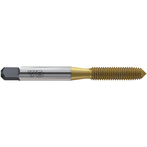 Forming Tap; M10 × 1.5 mm ; 2.94″ OAL × 2.23″ LU × 0.381″ Shank Dia. ; HSS-E ; TIN ; D10 ; Series ZA